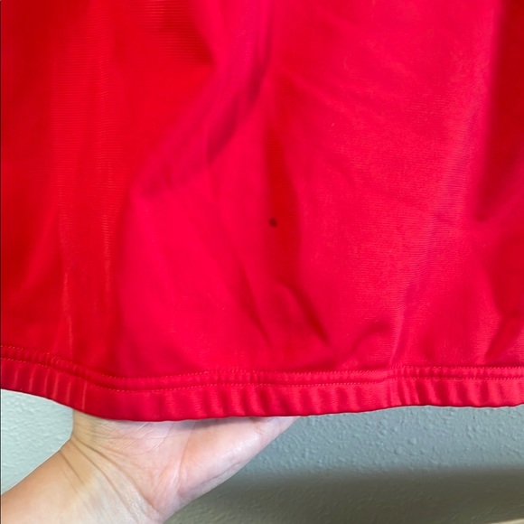 Nike Red and Black Track Jacket with Full-Length Zipper - Picture 3 of 6